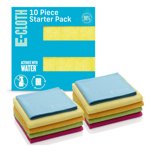 E-cloth Paquete De 10 Piezas, Juego De Paños De Limpieza D.