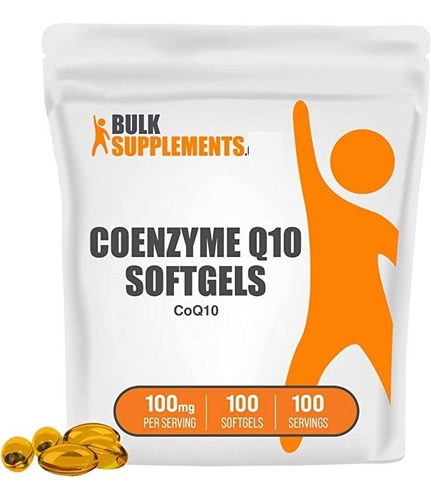 Bulk Supplements | Coenzyme Q10 | 100mg | 100 Softgels 