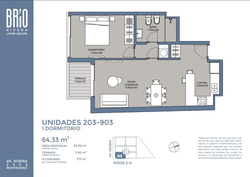 Venta Apartamento De 1 Dormitorio Y Terraza Al Frente. Zona Pocitos!