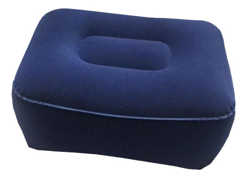 Reposapiés De Escritorio Inflable Cómodo Plegable Azul