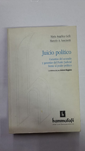 Juicio Politico-maría Gelli-ed:hammurabi-libreria Merilin