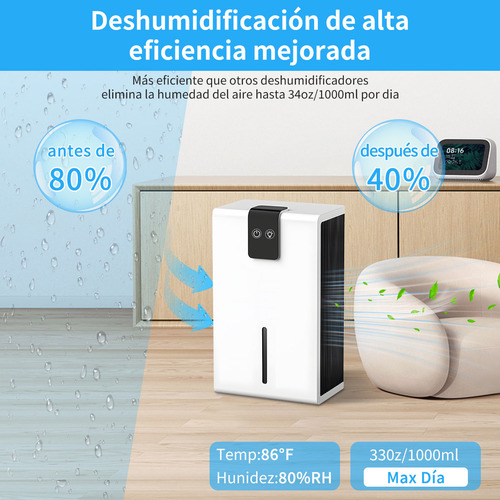 Deshumidificador Eléctrico Inteligente Para el Hogar Shandabuliu Color Blanco