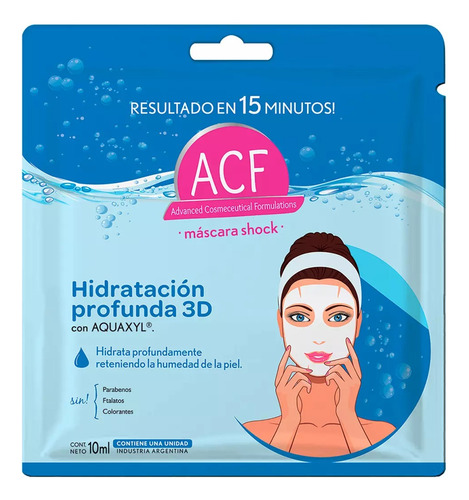 Acf Sheet Masque Hidratación Profunda 3d Afc