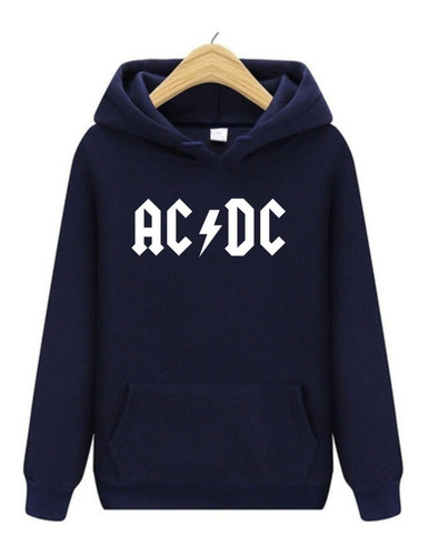 Sudadera Premium Ac Dc Reflejante Hoodie Unisex