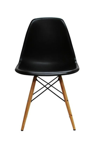 Imagen 1 de 3 de Silla de comedor Baires4 Eames, estructura color negro, 1 unidad
