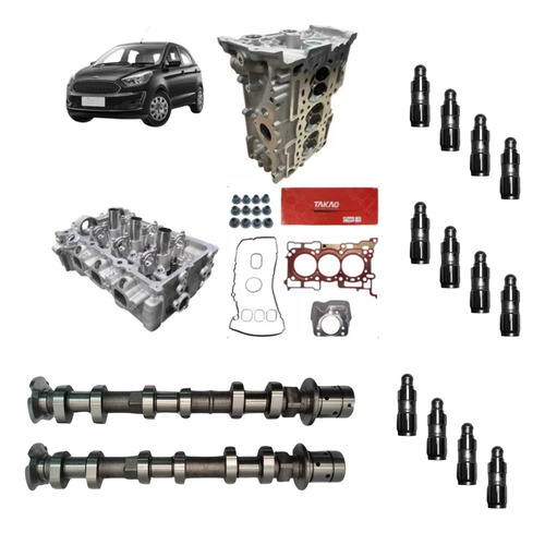 Cabeçote Ecosport Dragon 1.5 12v C/ Eixo Comando De Valvulas