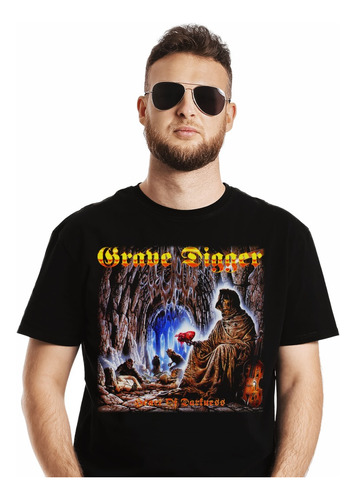 Polera Grave Digger Heart Of Darkness Metal Impresión Direct