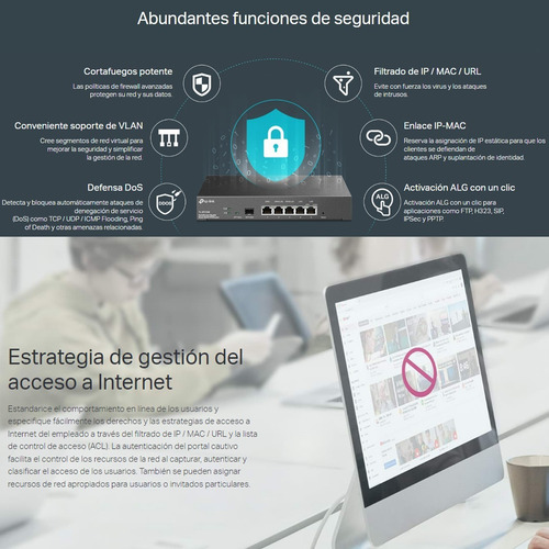 Stock Router Vpn Gigabit Multi-wan Safestream Tp Link Er7206
