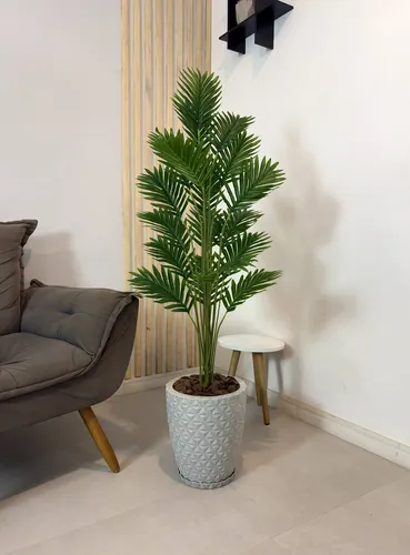Palmeira Artificial Grande Com Vaso Polietileno Decoracao