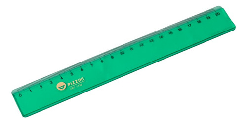 Regla Técnica Acrílica Verde Pizzini 20cm 