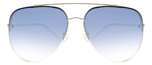 Óculos De Sol Feminino Chilli Beans Aviador Degradê Azul Avi Cor Dourada