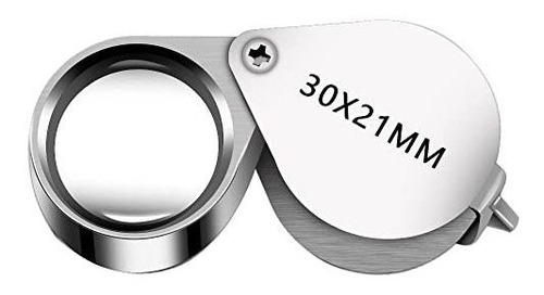 Lupa Jewelers, Lupa, Bolsillo, Plegable, 30 X 21 Mm, Ojo De