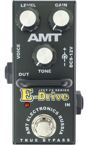 Amt Fx Series E-drive Pedal De Distorsión Para Guitarra