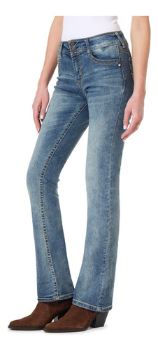 Wallflower Jeans De Tiro Medio Y Corte De Bota Luscious Curv