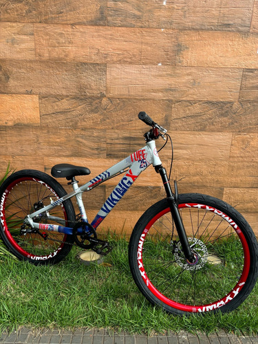 Bicicleta Vikingx Tuff25 Kit Single Cinza 14 "