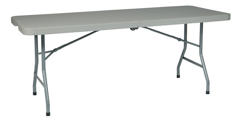 Mesa Rectangular Multiusos De Resina,  Plegable Central Con