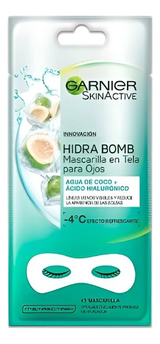 Mascarilla Garnier En Tela Para Ojos Hidra Bomb 6 Gr