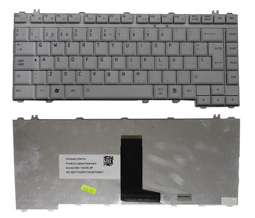 Teclado Toshiba Satellite A200 A205-s5825 Gris Español