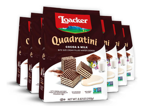 Loacker Quadratini - Galletas Premium De Oblea De Cacao Y Le