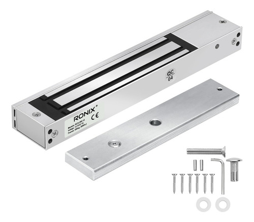 Chapa Magnética Electroiman 600 Lbs 280 Kg Para Acceso 12v Color Aluminio