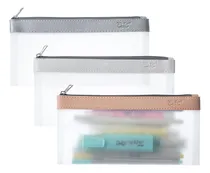 Comprar Juego De 3 Cartucheras Transparentes Mr. Pen Impermeables