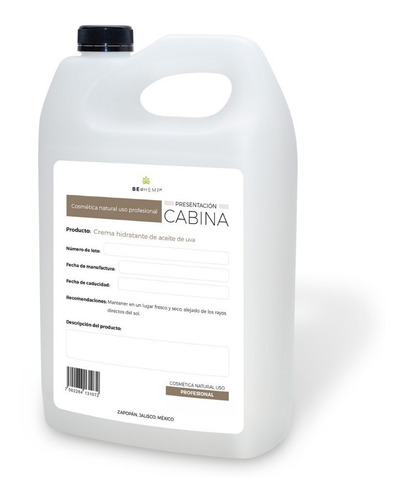 Crema Hidratante Corporal Líquida Extracto Eucalipto 1 Galón