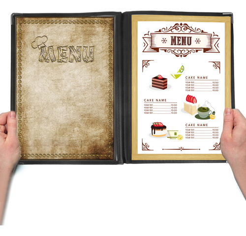 M Carpeta De Menú Del Libro De Recetas