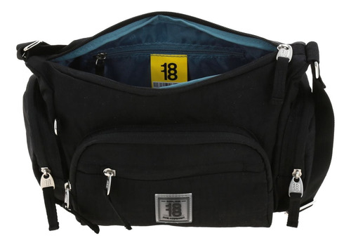 Crossbody Negro Multibolsillos 1818 Zilp Negro