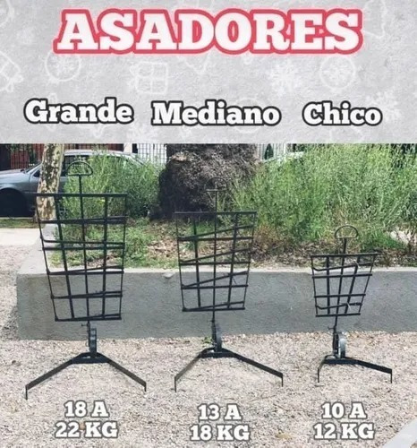 Asador Malambo Grande - Estaca Asador - Portátil