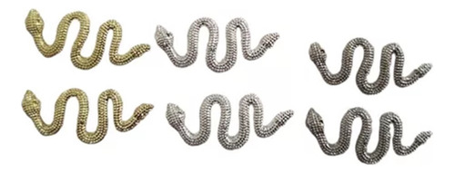 Set X6 Dijes Strass Para Uñas Serpiente Nail Art 3d