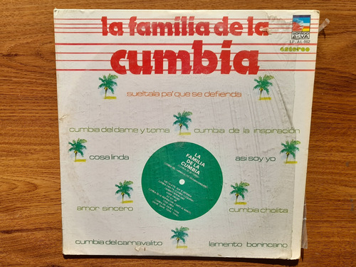 La Familia De La Cumbia.  Varios Artistas.  Disco Lp Alva