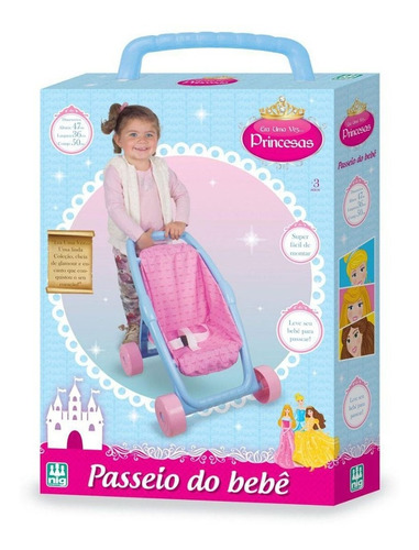 Miniatura Infantil Carrinho De Passeio Boneca Bebê