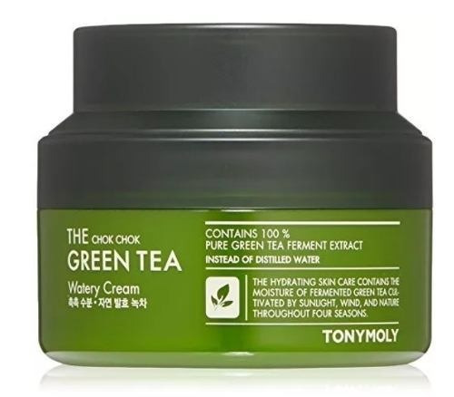 Crema Green Tea Watery Cream Tonymoly The Chok Chok de 60mL