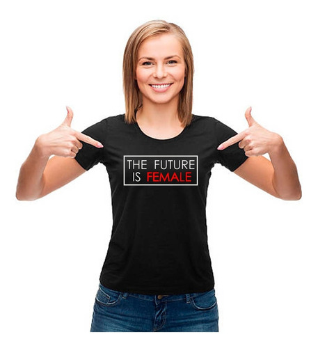 Polera De Mujer Frase Feminista The Future Is Female- D3 