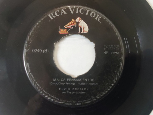 Vinilo Single De Elvis Presley Malos Pensamientos  (z7