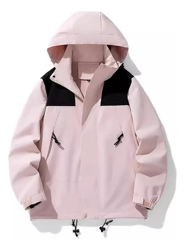 Chaqueta De Escalada Con Capucha Extraíble, Impermeable Y Resistente Al Viento Para Hombre
