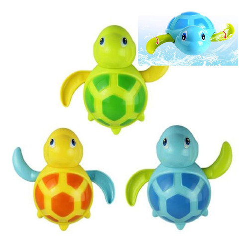 Wedfeir - 3 Tortugas De Natacion De Juguete Para Bebes, Cade