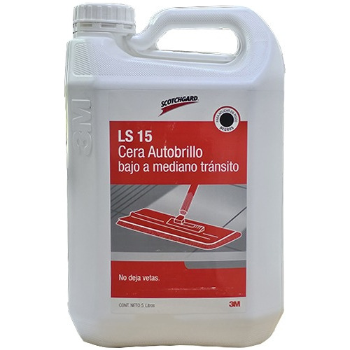 3m Cera Ls15 Autobrillo Bajo A Mediano Transito Bidon 5 Lts