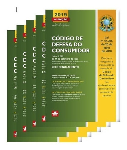 Código De Defesa Do Consumidor Edição 2019 - 5 Unidades