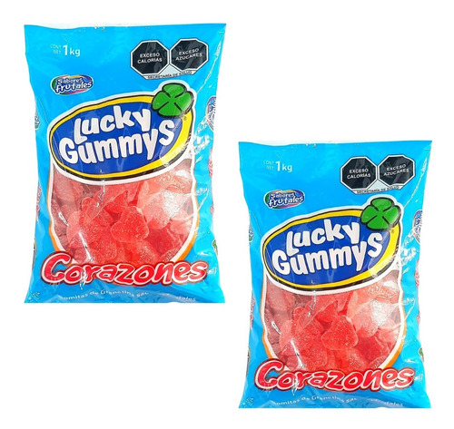 2 Pack - Lucky Gummy Corazones 1 Kg