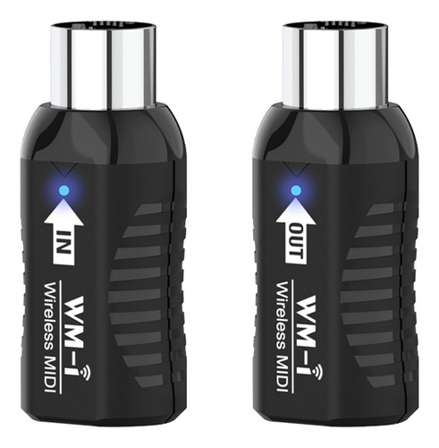 W Adaptador Midi Receptor Midi Sem Fio De Áudio Recarregável