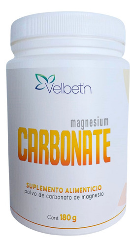 Carbonato De Magnesio Velbeth En Polvo Natural 180 G