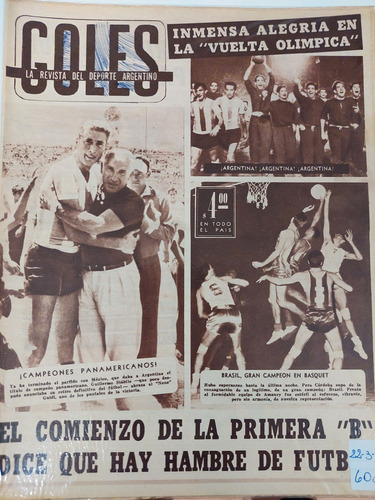 Revista Goles 608 22/3/1960