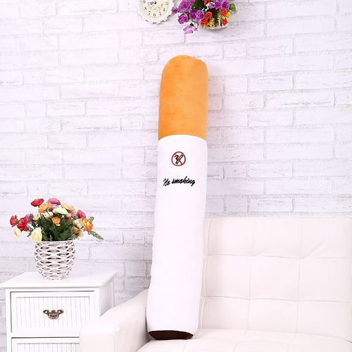 Pelucia Cigarro Travesseiro Gigante Engraçado Presente 70 Cm