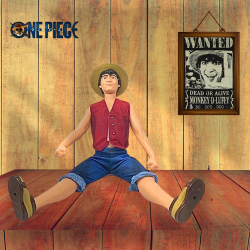 Boneco Monkey D. Luffy One Piece Netflix 45cm Articulado