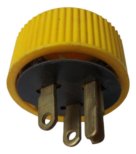 Clavija Aterrizada 15a 127v 2p+t Amarilla Royer. 4 Piezas.