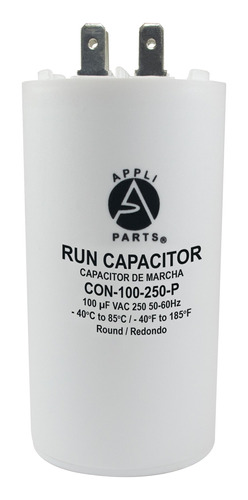 Condensador/ Capacitor De Marcha 100 Mfd 250vac C/terminales