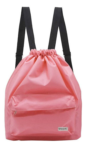 Mochila Mujer De Natación Impermeable Bolsa Cordón Deportiva