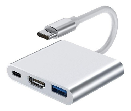 Adaptador Usb C Multipuerto A: Hdmi  - Usb 3.0 - Usb C 4k