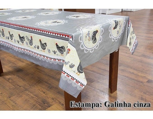 Toalha De Mesa Plastico Flanelado 1,40x2,80m Estampadas